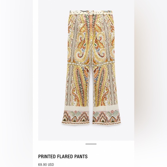 ZARA LINEN BLEND PRINTED SUIT size XL - Picture 12 of 14